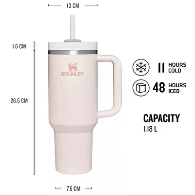 STANLEY Quencher Pipetli Termos Bardak 1.18 Lt Pudra