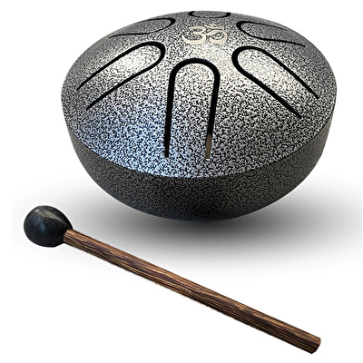 YOGIXO Tongue Drum 3″ Mini 6 Notalı Gri