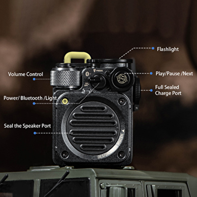 MUZEN Wild Mini - Yeşil Outdoor Taşınabilir Bluetooth Hoparlör