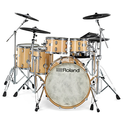 ROLAND VAD716 V-Drums Acoustic Design Gloss Natural Elektronik Davul Seti