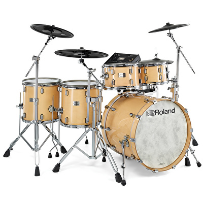 ROLAND VAD716 V-Drums Acoustic Design Gloss Natural Elektronik Davul Seti