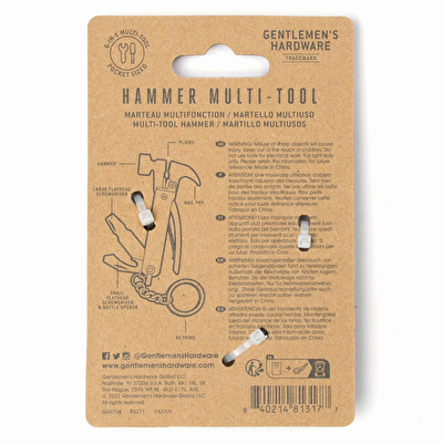 GENTLEMEN'S HARDWARE Çok Fonksiyonlu Alet Çekiç