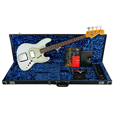 Fender Custom Shop S20 1964 Jazz Bass Journeyman Relic Gülağacı Klavye Super Faded Aged Sonic Blue Bas Gitar