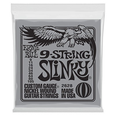 ERNIE BALL Slinky 9 105 9 Telli Nickel Wound Elektro Gitar Teli