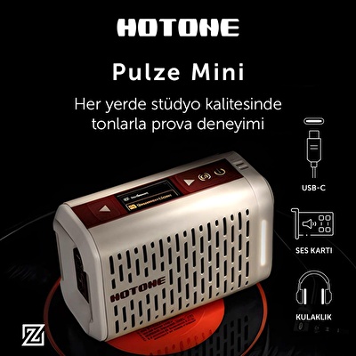 Hotone Pulze Mini Beyaz Elektro Gitar Amfisi