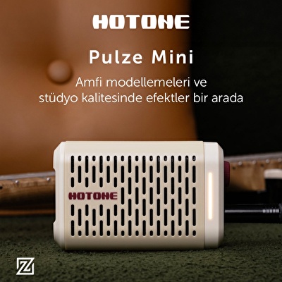 Hotone Pulze Mini Beyaz Elektro Gitar Amfisi