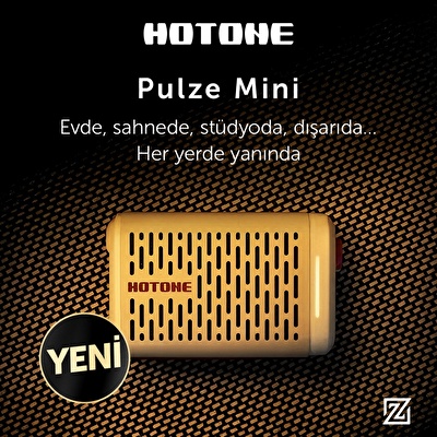 Hotone Pulze Mini Beyaz Elektro Gitar Amfisi