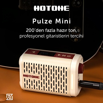 Hotone Pulze Mini Beyaz Elektro Gitar Amfisi