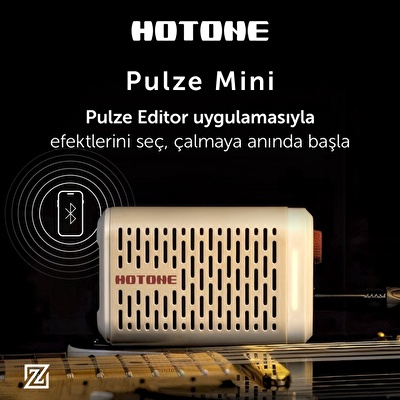 Hotone Pulze Mini Beyaz Elektro Gitar Amfisi