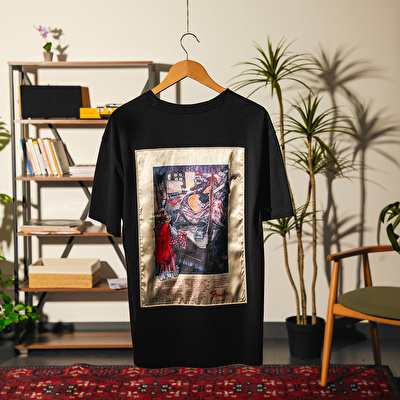 FENDER® Little Red Riding Hood Loose Siyah T-Shirt