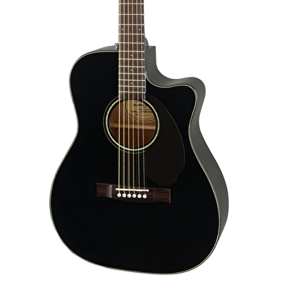 Fender CC-60SCE Concert Ceviz Klavye Siyah Elektro Akustik Gitar