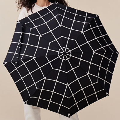 ORIGINAL DUCKHEAD Duck Kompakt Şemsiye Black Grid