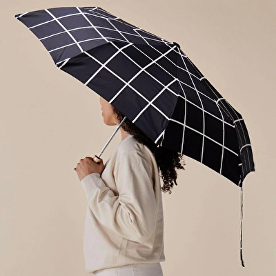 ORIGINAL DUCKHEAD Duck Kompakt Şemsiye Black Grid