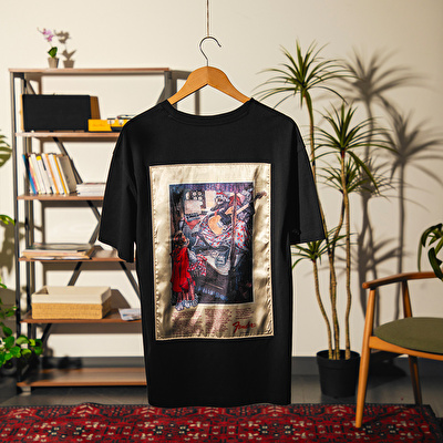 FENDER® Little Red Riding Hood Loose Siyah T-Shirt