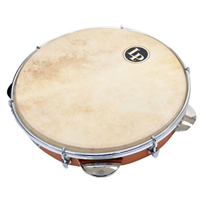 LATIN PERCUSSION LP3010N 10 Wood Pandeiro Naturel Deri