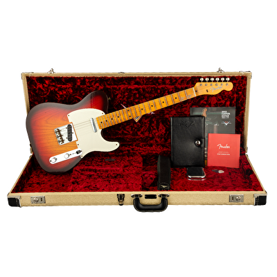 Fender Custom Shop B2 1958 Telecaster Journeyman Relic Wide Fade 3 Ton Sunburst Elektro Gitar