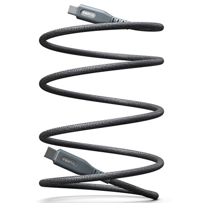 TRUEBO MagneticPro Dayanıklı Şarj ve Veri Kablosu - Siyah