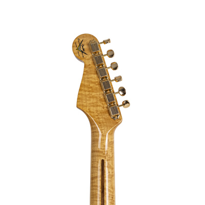 Fender Custom Shop Limited Edition 1959 Stratocaster NOS Gold HW Aged Olympic White Elektro Gitar