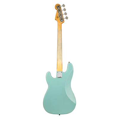 Fender Custom Shop 1963 Precision Bass Journeyman Relic Aged Daphne Blue Bas Gitar