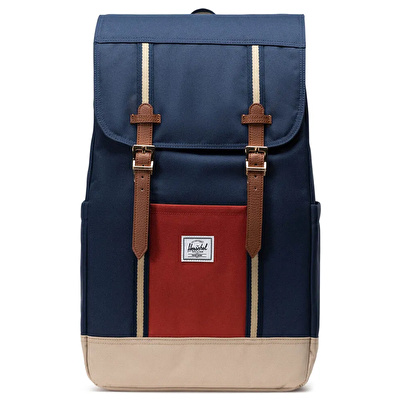 HERSCHEL Retreat™ Backpack Black Iris/Red Ochre/Twill Çanta