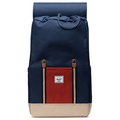 HERSCHEL Retreat™ Backpack Black Iris/Red Ochre/Twill Çanta
