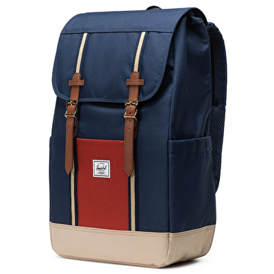 HERSCHEL Retreat™ Backpack Black Iris/Red Ochre/Twill Çanta