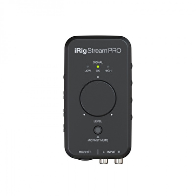 IK Multimedia iRig Stream Pro iPhone, iPad ve Mac/PC için Canlı Yayın Ses Kartı