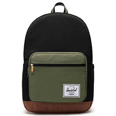 HERSCHEL Pop Quiz Backpack Black/Four Leaf Clvr/Sddle Brn Çanta