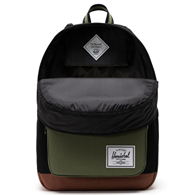 HERSCHEL Pop Quiz Backpack Black/Four Leaf Clvr/Sddle Brn Çanta