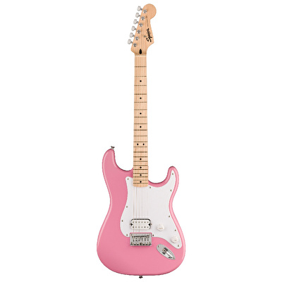 Squier Sonic Stratocaster Hard Tail H Akçaağaç Klavye Flash Pink
