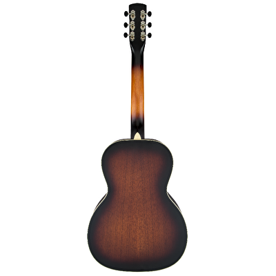 Gretsch G9241 Alligator Round Neck Maun Gövde Two-Color Sunburst Elektro Resonator Gitar