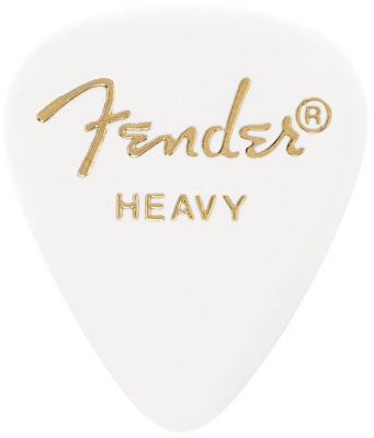 Fender 351 Shape Premium Picks Heavy 12'li paket Beyaz Pena