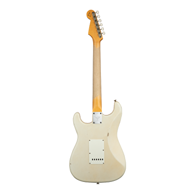 Fender Custom Shop Masterbuilt Yuriy Shishkov 1963 Stratocaster Journeyman Relic Aged Arctic White Elektro Gitar