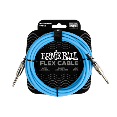 ERNIE BALL P06412 Enstrüman Kablosu 10ft-Blue