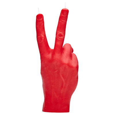 CANDLE HAND Peace Mum Kırmızı