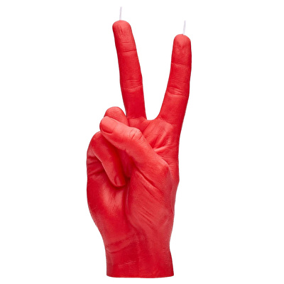 CANDLE HAND Peace Mum Kırmızı