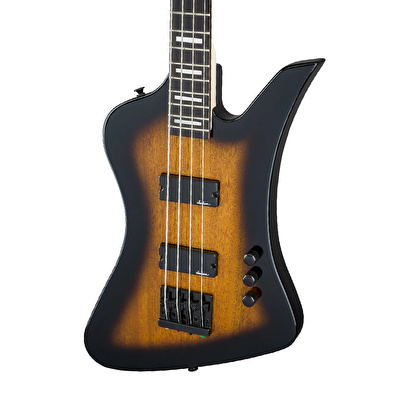 Jackson JS Kelly Bird Bass IV JS2 Amaranth Klavye Tobacco Burst Bas Gitar