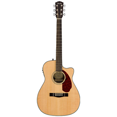 Fender CC-140SCE Concert Ceviz Klavye Natural Case Dahil Elektro Akustik Gitar