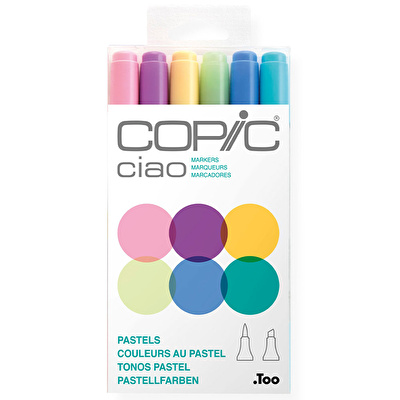 COPIC Ciao 6'lı Kalem Seti Pastels