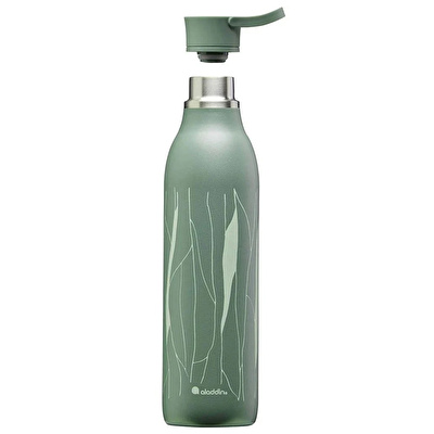 ALADDIN 0.6L CityLoop Thermavac™ eCycle Stainless Steel - Çelik Su Termosu - Sage Leaf Print