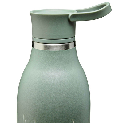 ALADDIN 0.6L CityLoop Thermavac™ eCycle Stainless Steel - Çelik Su Termosu - Sage Leaf Print