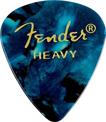 Fender 351 Shape Premium Picks Heavy 12'li Turkuaz Pena