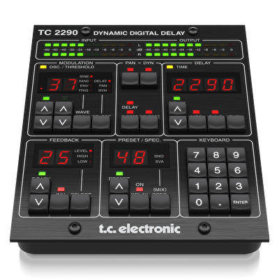 TC Electronic TC2290-DT Dinamik Delay Plug-In  Masa Üstü Kontrol Arayüzü