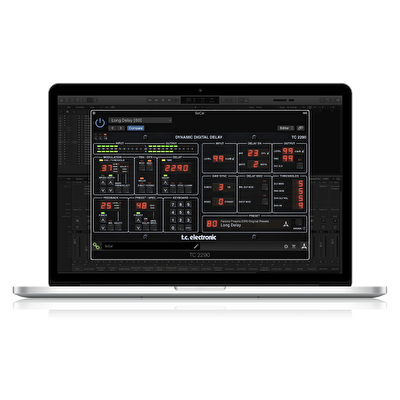 TC Electronic TC2290-DT Dinamik Delay Plug-In  Masa Üstü Kontrol Arayüzü