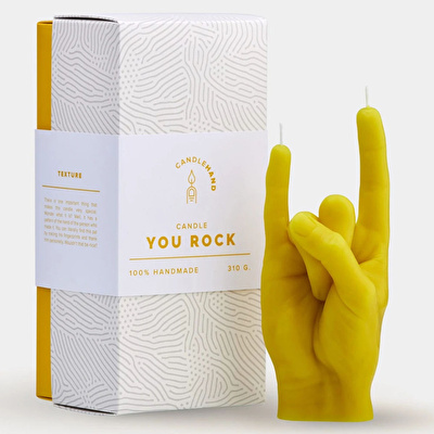 CANDLE HAND You Rock Mum Sarı