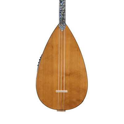 Çınar Ağacı Gövde Sedef Klavye Kısa Sap EQ Sistemli Bağlama