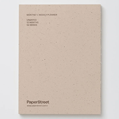 PAPER STREET Everyday Planner - Almond Defter