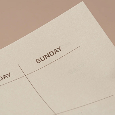 PAPER STREET Everyday Planner - Almond Defter