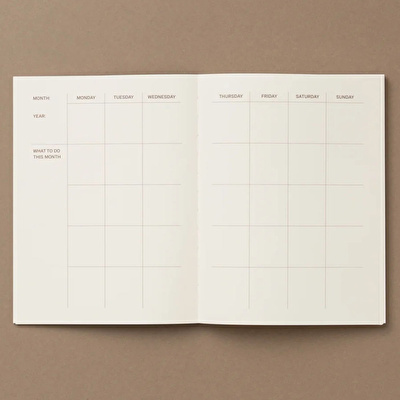 PAPER STREET Everyday Planner - Almond Defter