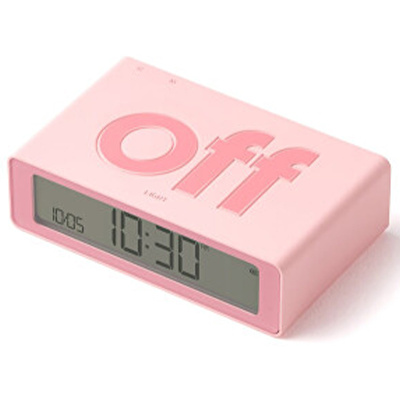 LEXON Flip Mini Şarj Edilebilir Alarm Saat  Pembe